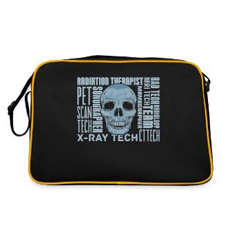 Radiology X-ray Technician Hospital Spruch - Retro Bag - black/gold - Back