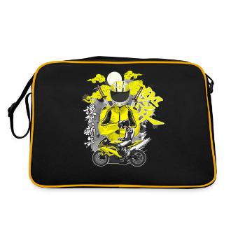 Motorcycle Lifestyle / Motorcycle / Motorcycle biker - Retro Bag - black/gold - Back