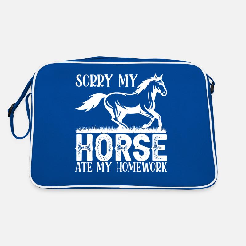 Désolé, mon cheval a mangé mes devoirs - Sac Retro