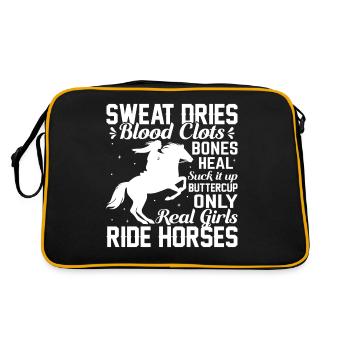 Sweat dries blood clots Bones heal Suck - Retro Bag - black/gold - Back