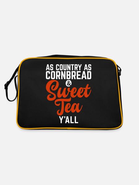 Cadeaux pour amateurs de thé sucré - Sac Retro - noir/or - Dos