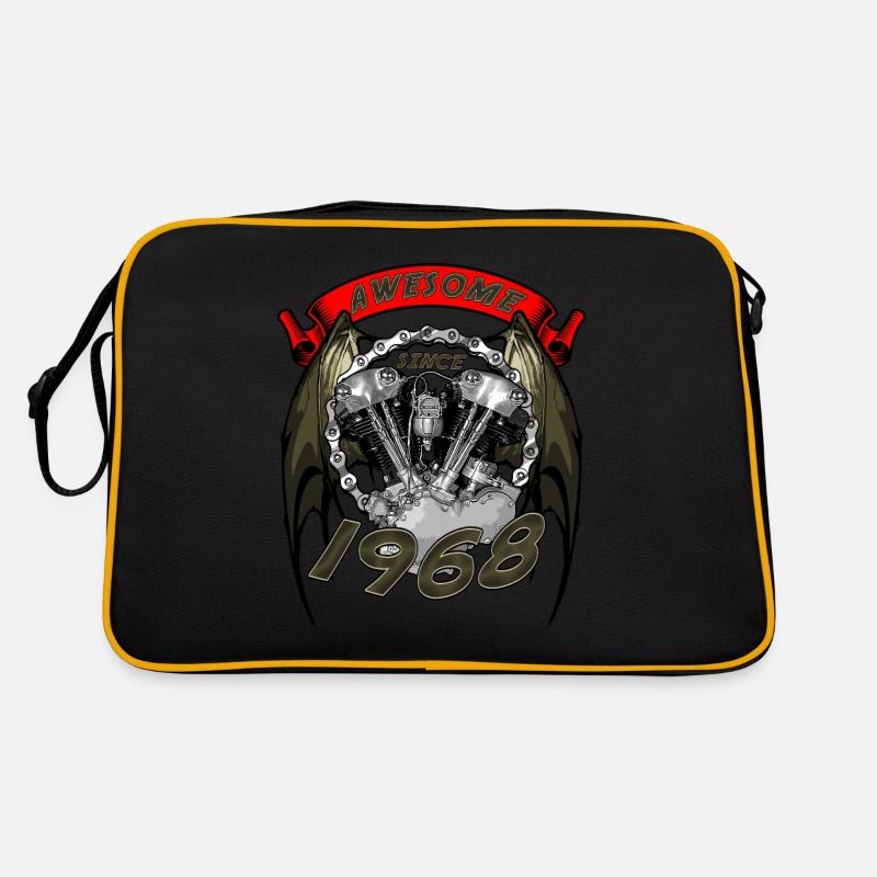Awesome since 1968, biker's birthday Retro Bag