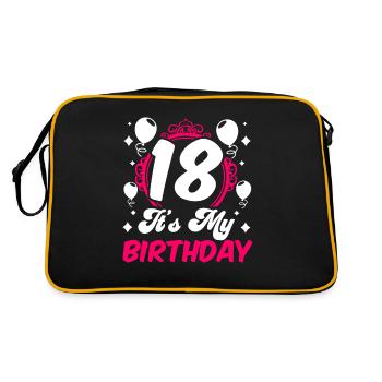 18 It's My Birthday Girl Birthday Eighteen - Retro Bag - black/gold - Back