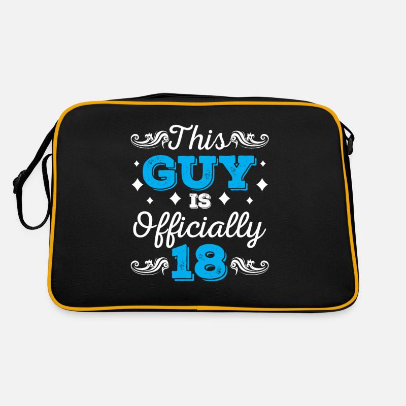 This guy is officially 18 birthday eighteen Retro Bag