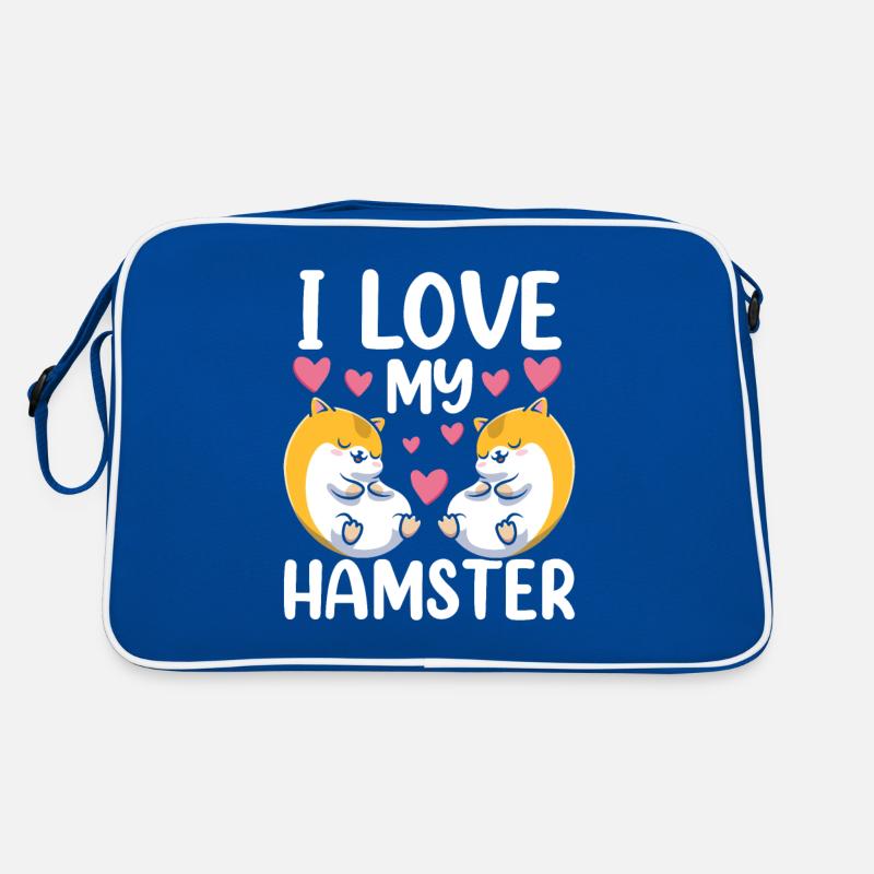 J’aime mon hamster mignon propriétaire d’animal de compagnie Sac Retro