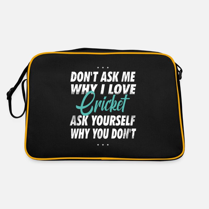 Ne me demandez pas pourquoi j’aime le cricket Sac Retro