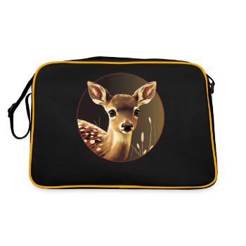 Chevreuils fauves animaux de la forêt - Sac Retro - noir/or - Dos