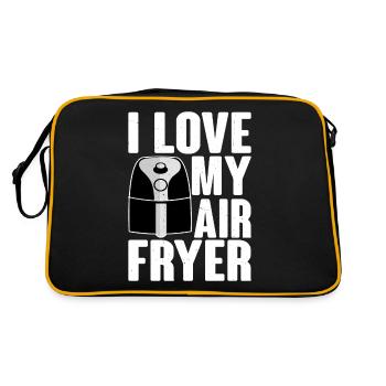 I Love My Air Fryer 4 - Retro Tasche - Schwarz/Gold - Hinten