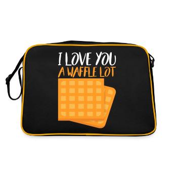 Je t’aime une gaufre Lot 6 - Sac Retro - noir/or - Dos