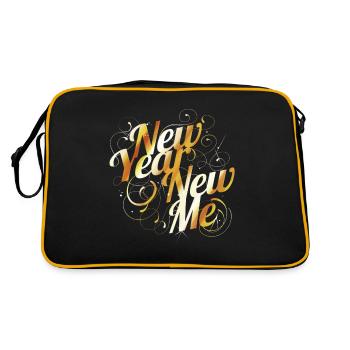 Change Yourself - New Year's Eve Resolution - New - Retro Bag - black/gold - Back
