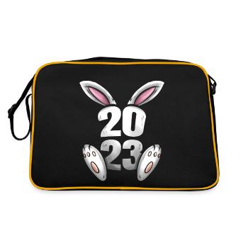 2023 Avec des oreilles et des pattes de lapin - Chinois - Sac Retro - noir/or - Dos