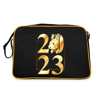 2023 - Le Nouvel An chinois du lapin - Sac Retro - noir/or - Dos
