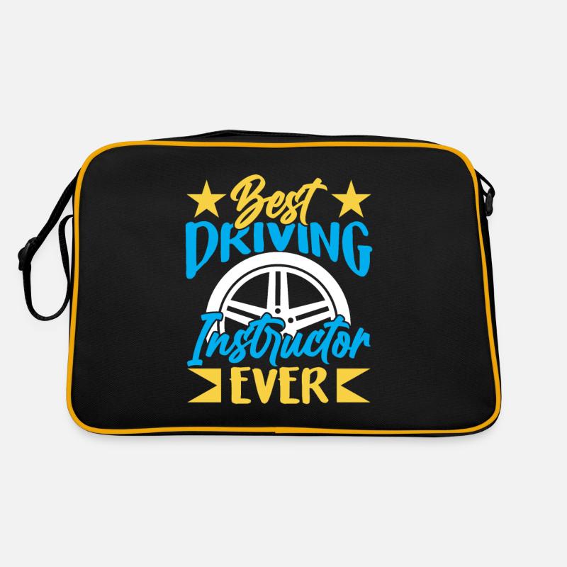 Best driving instructor ever profession driving school Retro Bag