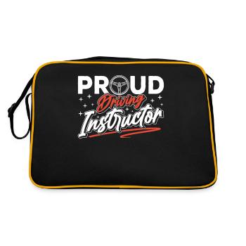 Fier instructeur de conduite leçon de conduite profession d’école de conduite - Sac Retro - noir/or - Dos