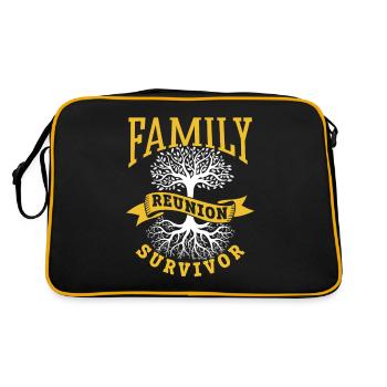Survivant d’une réunion de famille Équipe familiale - Sac Retro - noir/or - Dos