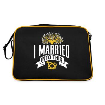 Je me suis marié dans cette famille douce - Sac Retro - noir/or - Dos