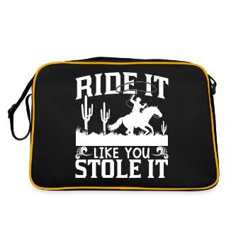 Montez-le comme si vous l’aviez volé - - Sac Retro - noir/or - Dos