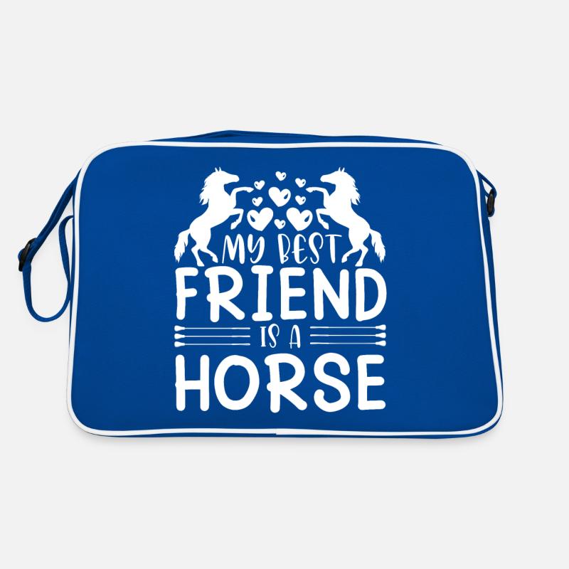 Mein bester Freund ist ein Pferd - Retro Tasche