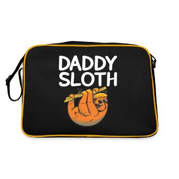 Sloth Lover Sloth Gift - Retro Bag - black/gold - Back