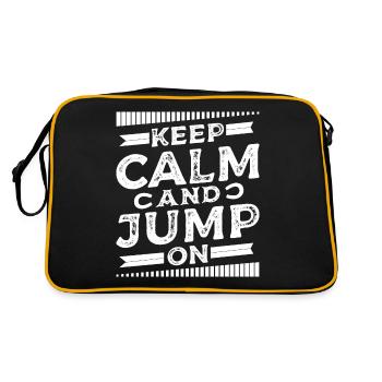 Stay calm and jump up - - Retro Bag - black/gold - Back