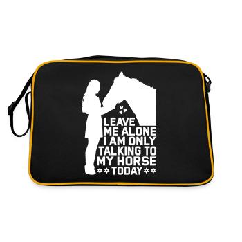 Laissez-moi tranquille, je ne parle qu’à mon - Sac Retro - noir/or - Dos