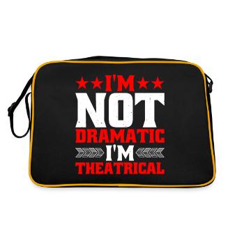 Je ne suis pas dramatique, je suis théâtral 8 - Sac Retro - noir/or - Dos