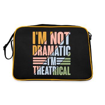 Je ne suis pas dramatique, je suis théâtral 9 - Sac Retro - noir/or - Dos