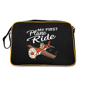 My First Plane Ride 56 - Retro Bag - black/gold - Back