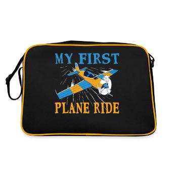 My First Plane Ride 55 - Retro Bag - black/gold - Back