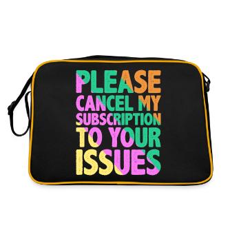 Please cancel my subscription to your issues 9 - Retro Bag - black/gold - Back