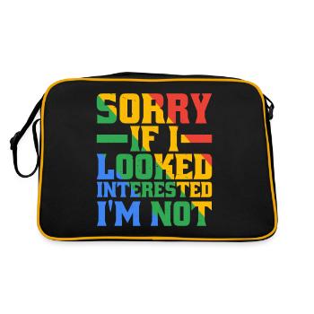 Sorry if I looked interested, I'm not 20 - Retro Bag - black/gold - Back