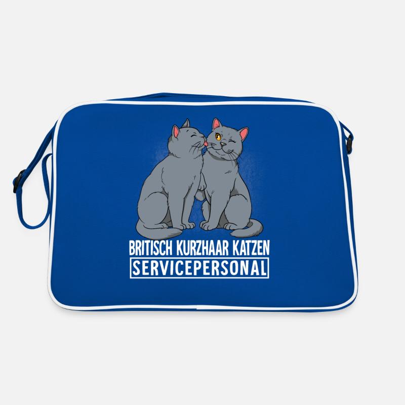 Britisch Kurzhaar Katze Retro Tasche