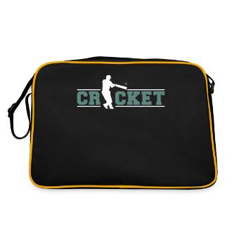 Sport des joueurs de cricket - Sac Retro - noir/or - Dos