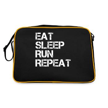 Ultra-läufer-marathon - Retro Tasche - Schwarz/Gold - Hinten