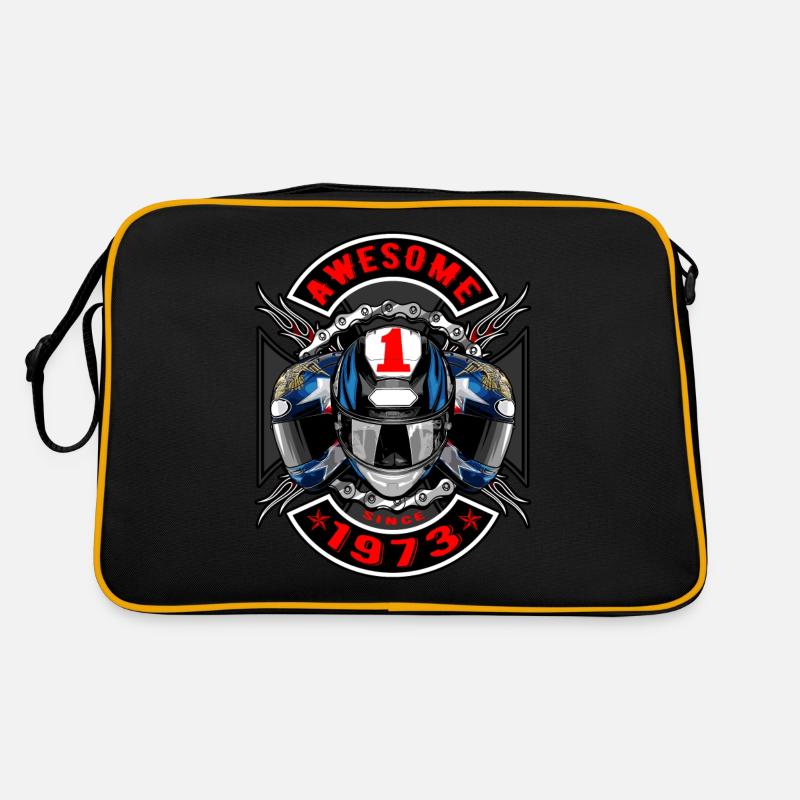 Awesome since 1973, Biker Geburtstag Retro Tasche