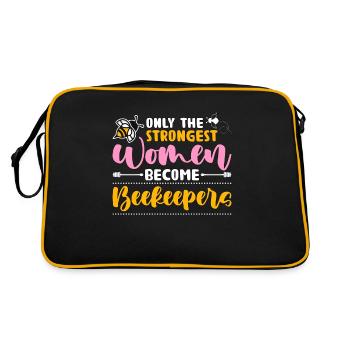 L’apiculture n’est que les femmes apicultrices les plus fortes - Sac Retro - noir/or - Dos