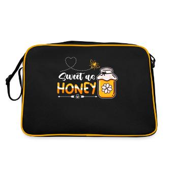 Apiculture douce comme miel Abeille Whisperer Apiculteur - Sac Retro - noir/or - Dos
