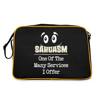 Service de sarcasme - Sac Retro - noir/or - Dos