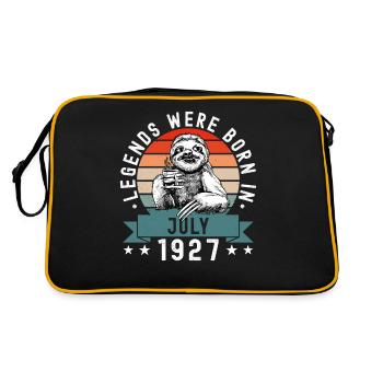Les légendes sont nées en juillet 1927 Paresseux paresseux - Sac Retro - noir/or - Dos