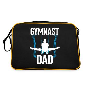 Gymnaste père gymnaste amoureux gymnastique gymnastique gymnastique - Sac Retro - noir/or - Dos