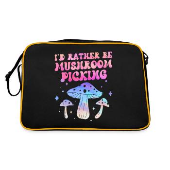 Je préfère cueillir des champignons Cueilleurs de champignons - Sac Retro - noir/or - Dos