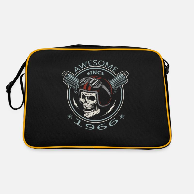 Awesome since 1966, Biker Geburtstag Retro Tasche
