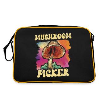 Cueilleurs de champignons Cueilleurs de champignons Cueillette de champignons - Sac Retro - noir/or - Dos