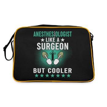 Médecine -Propofol -Anesthésiologie - Sac Retro - noir/or - Dos