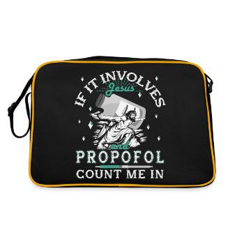 Médecine -Propofol Jesus Anesthesiology - Sac Retro - noir/or - Dos
