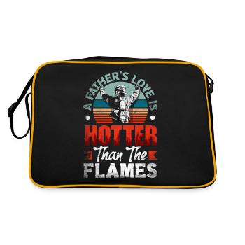 L’amour d’un père est plus chaud que les flammes pour - Sac Retro - noir/or - Dos