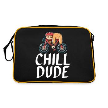 Sloth Lover Sloth Gift - Retro Bag - black/gold - Back