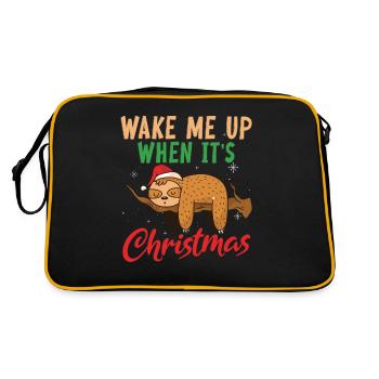Sloth Lover Sloth Gift - Retro Bag - black/gold - Back