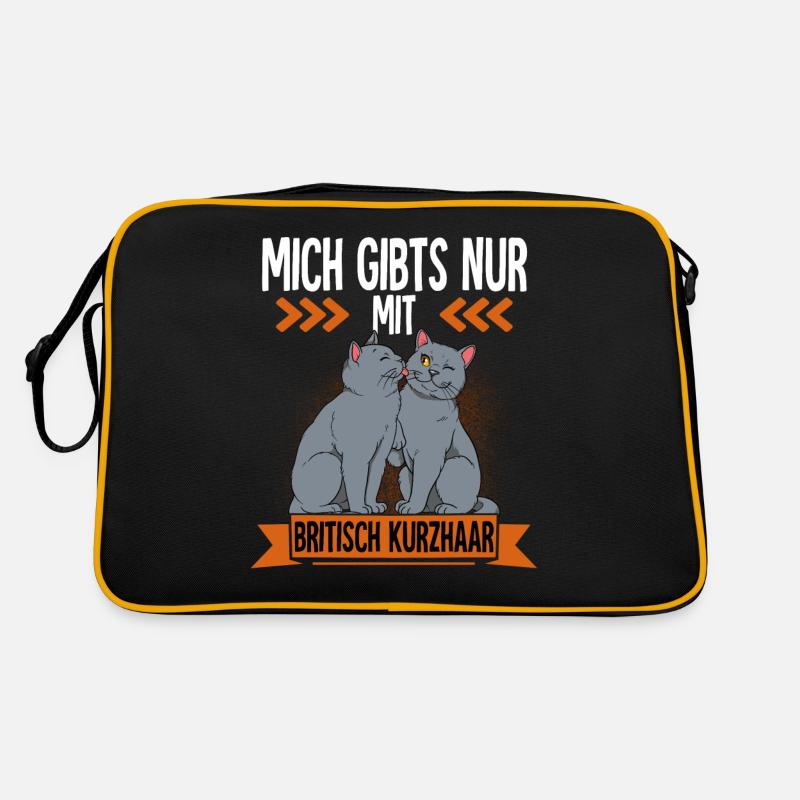 Britisch Kurzhaar Katze Retro Tasche