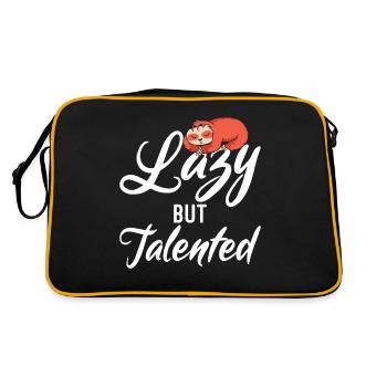 Sloth Lover Sloth Gift - Retro Bag - black/gold - Back